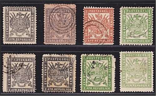 1883 ZAR Used/Mint Selection from CC.174-177 - Nice Study Group