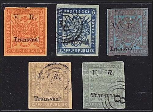1877/8 V.R. Transvaal Opt on ZAR Mint/Used *** CV  R4800 ***