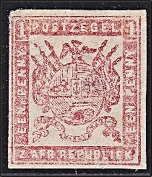 1874 1d ZAR MM(**) CC.37  *** CV  R5,000 ***