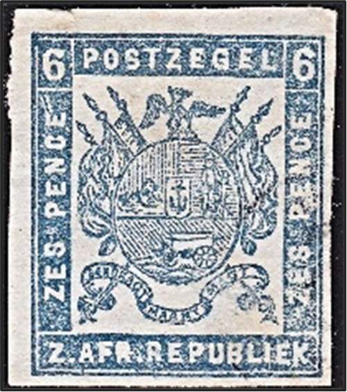 1874 6d ZAR MM(**) CC.38  *** CV  R7,500 ***