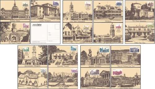 RSA 4th Definitive Buildings Set of 17 Maxicards - Great Item!!!