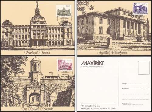 RSA 4th Definitive Buildings Set of 17 Maxicards - Great Item!!!
