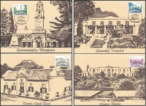 RSA 4th Definitive Buildings Set of 17 Maxicards - Great Item!!!
