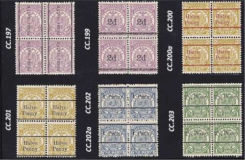 1885/93 ZAR FRESH UMM(**) Surcharge Blocks Described *** CV  R3,260+ ***