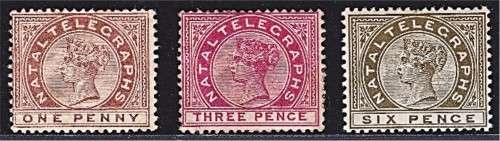 Natal QV Telegraph Mint(*) Issues *** SCARCE LOT ***