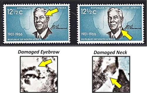 1966 RSA Verwoerd MM/UMM VAR - Extra Window, Blue Hair, Damage Eyebrow & Neck