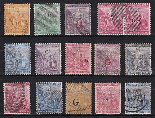 Small Selection of Griqualand West Overprint Used Issues - HIGH CV LOT!