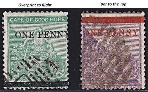 1874/6 CoGH SACC.27/28 Used - SURCHARGE VAR  *** CV  R6,000 + VAR ***