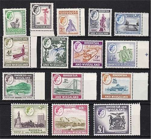 1959 Rhodesia & Nyasaland UMM(**) Set *** CV  R2,667 ***