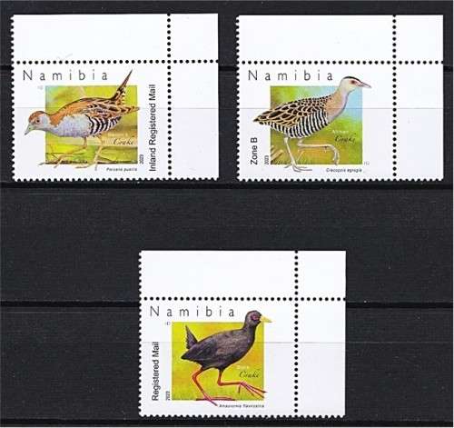 Fresh 2023 Namibian Crakes UMM(**) Set & FDC *** 2023 Issue ***