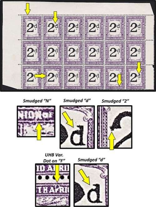 1922/6 Union P/Due CC.14d  UMM(**) Block & VAR  *** CV  R8,100+VAR ***