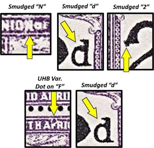 1922/6 Union P/Due CC.14d  UMM(**) Block & VAR  *** CV  R8,100+VAR ***