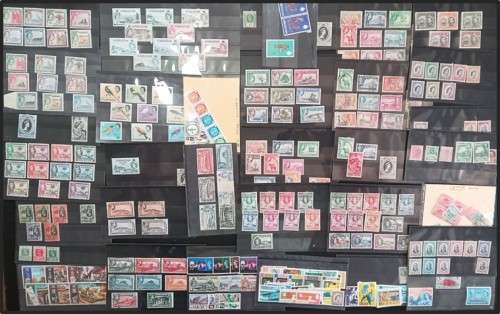 Bulklot: Commonwealth Countries G  Mint/Used on Stock Cards