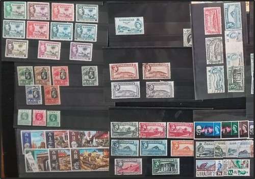 Bulklot: Commonwealth Countries G  Mint/Used on Stock Cards