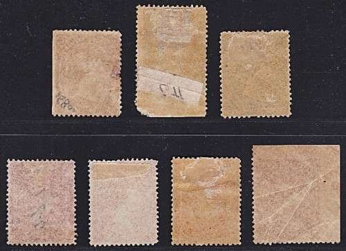 1878 Transvaal MM(*) Selection, 1st 1d & 3d(Imperf) No Gum *** CV  R4,400 ***