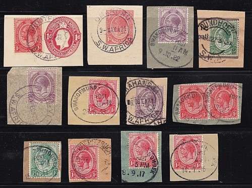 SWA 1916 Forerunners Cancelled on Piece - Nice Selection