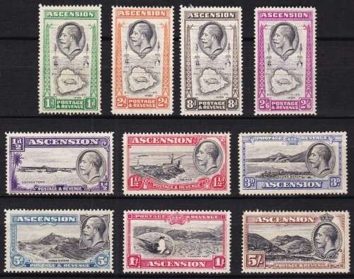 1934 Ascension KGV Mint(No Gum) Full Set  *** Normal CV for MM(*)  R3,500 ***