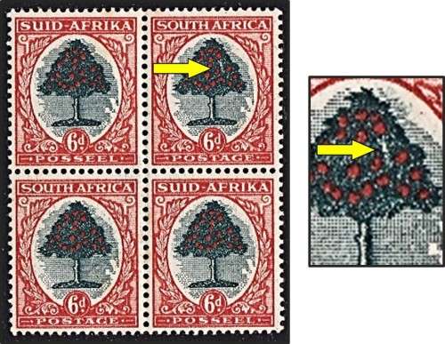 1950 Union 6d MM(*) - Gum Stains - UHB Var - Spider Web - Nice Filler