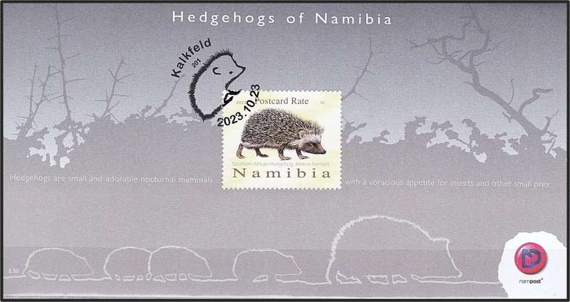 23/10/2023 Namibia Brand New Hedgehog Issue - Sheetlet of 10 & FDC (Only 500 Issued)