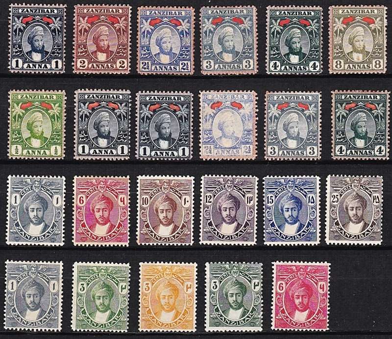 1896 Onwards Zanzibar From SG.157  MM(*)/Some no Gum - S/Sets  *** CV  R3,600+  ***