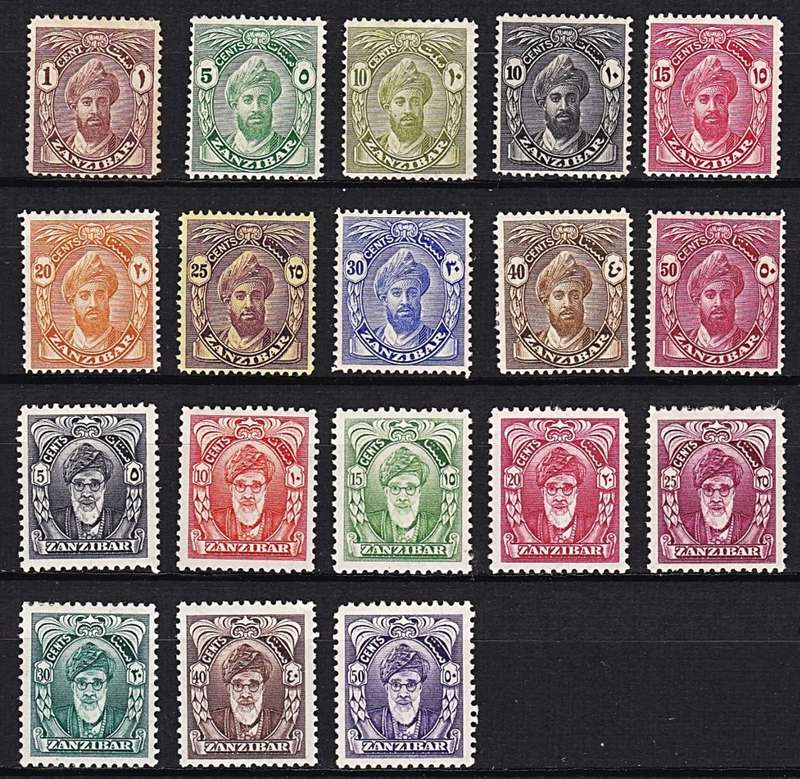 1896 Onwards Zanzibar From SG.157  MM(*)/Some no Gum - S/Sets  *** CV  R3,600+  ***