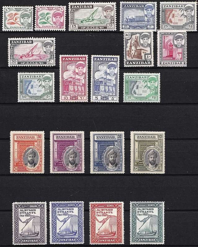 1896 Onwards Zanzibar From SG.157  MM(*)/Some no Gum - S/Sets  *** CV  R3,600+  ***