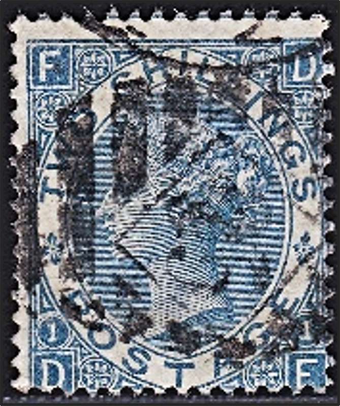 1867 GB QV 2/- Pale Blue SG.120 Used  *** CV  R5,500+ ***