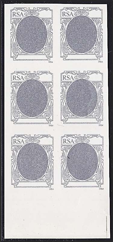 1984 RSA English Authors Imperf Background Proof Block  *** V/Scarce ***