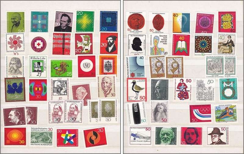 Small 10p/20s Stock Book with German Bundespost Mint Sets/Issues