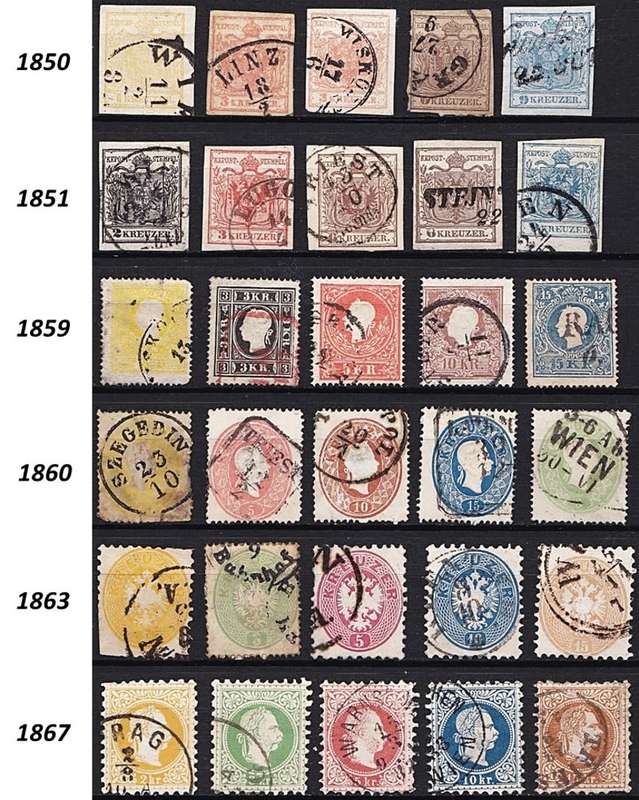 1850/67 Austria First Issues  **** CV  R12,000+ ***