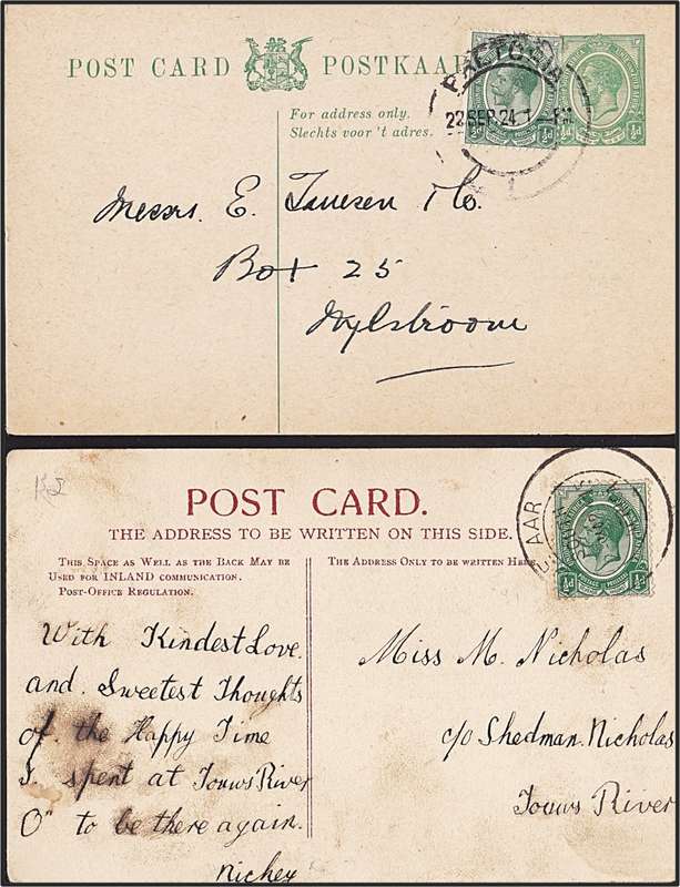 15 x Union King`s Head on Covers & Post Cards  *** Excellent Postmark Lot!!! ***