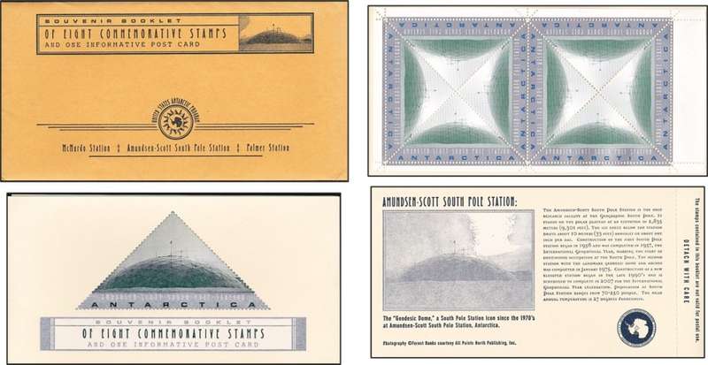 US Antarctic Program Souvenir Booklet with 8 Stamps & Post Card - Great Thematic