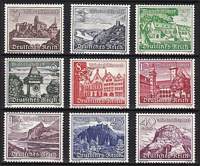 1939 Germany Winter Relief Fund MM(*) Set  *** CV for UMM  R1,250+ ***