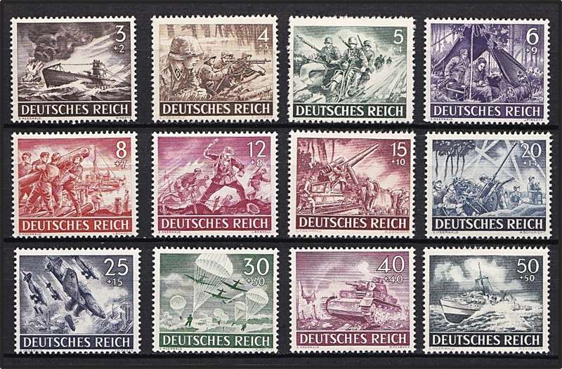 1943 & 1944 Germany Armed Force & Heroes Day both MM(*) Sets  *** Great Thematic ***