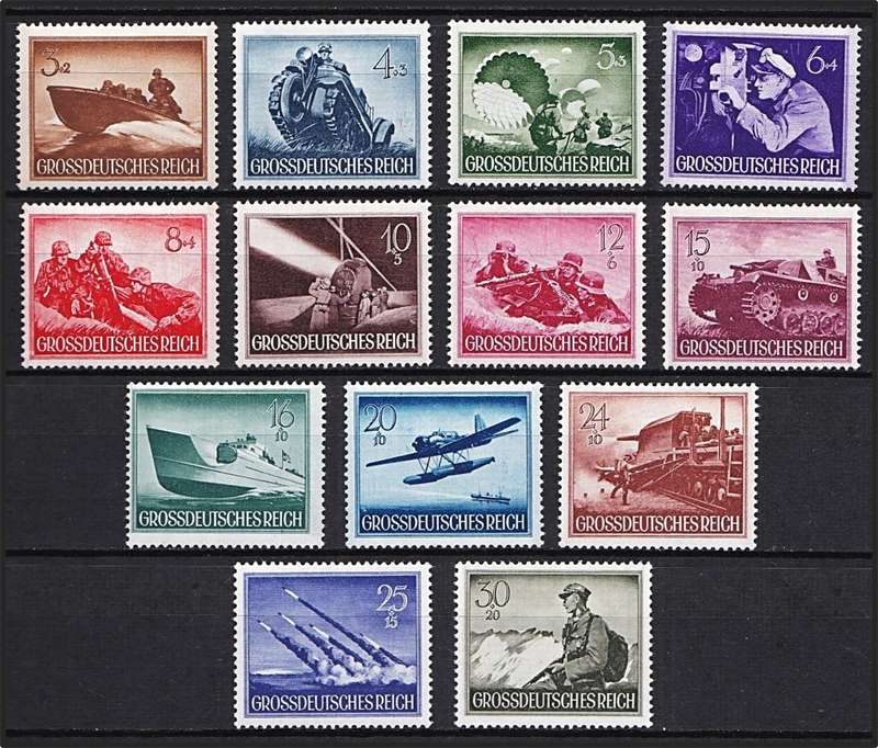 1943 & 1944 Germany Armed Force & Heroes Day both MM(*) Sets  *** Great Thematic ***