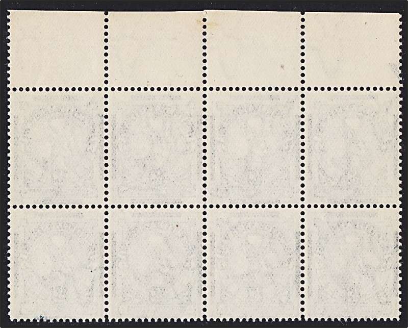 1936 Union ½d UMM(**) CC.55d Block - Tagged Ear + Very Light Shading between Horns