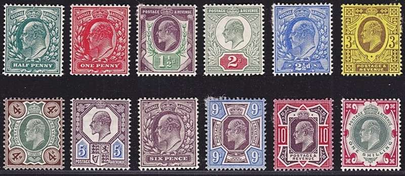 1902/13 GB KEVII Hinged Mint(*) S/Set  @ CV  R10,500+