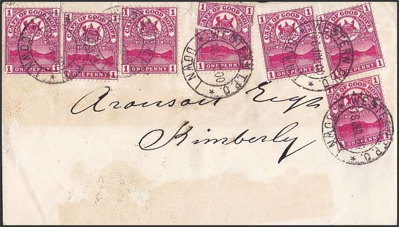 1900 CoGH Cover with `WESTERN DOWN T.P.O.` Postmarks (Traveling Post Office)