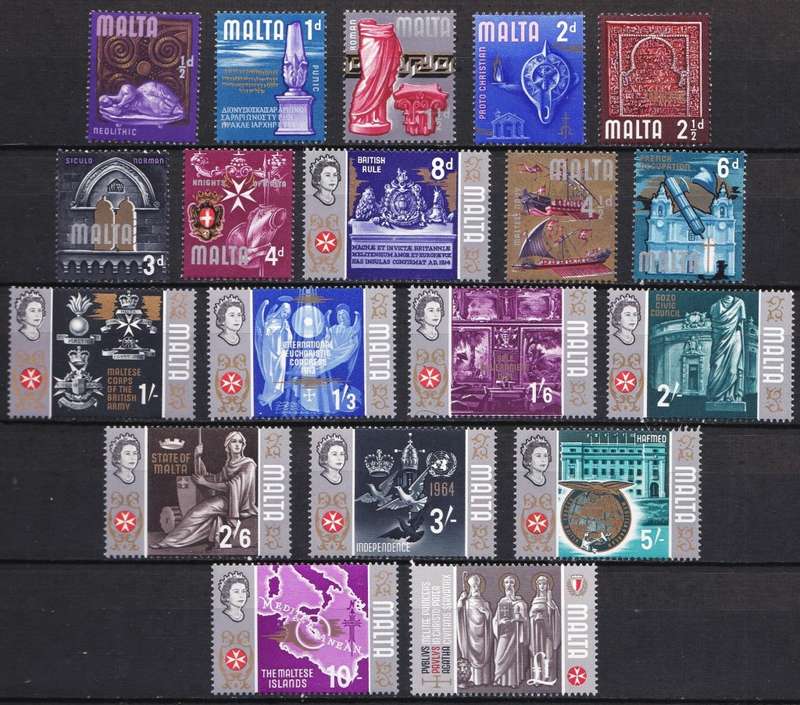 1965 Malta MM(*) Definitive Set @ CV  R700+