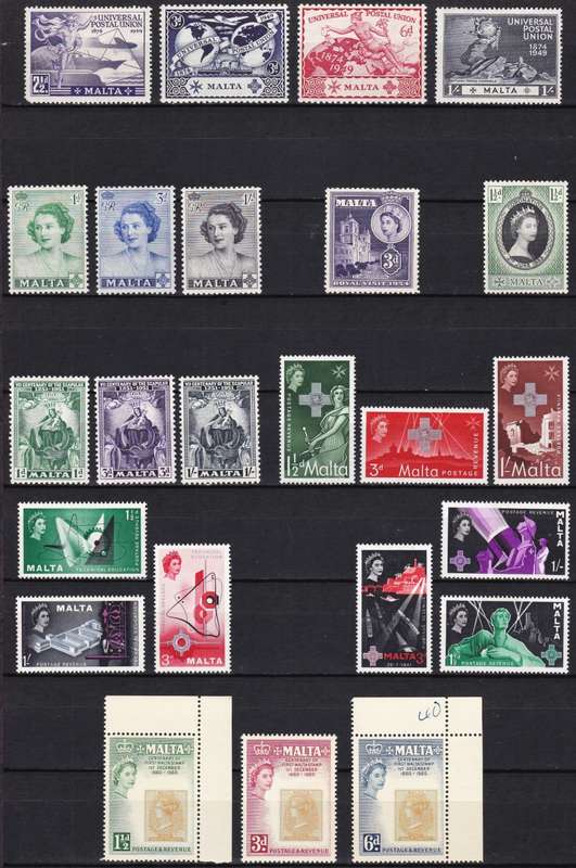 Malta MM(*) Selection from 1949 to More Modern