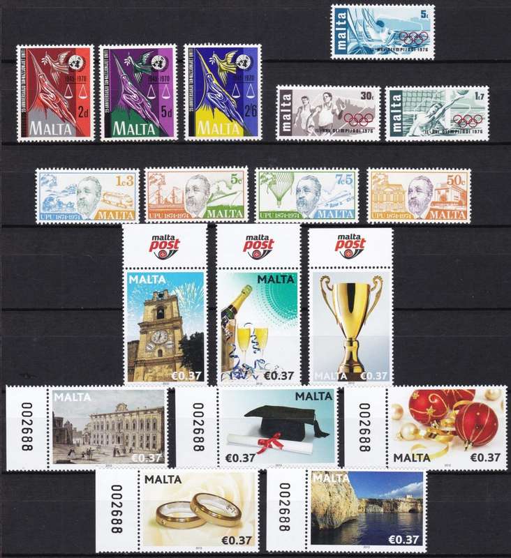 Malta MM(*) Selection from 1949 to More Modern