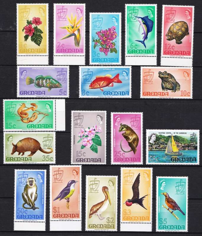 1968 Grenada UMM(**) Definitive Set - Great Thematic @ CV  R1,200+