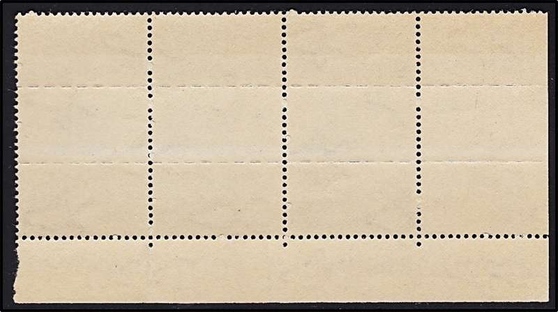 1942 Union 4d UMM(**) Block of 9 With UHB Var.1 - Missing Shading at Bottom