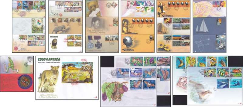 2001 RSA FDCs No.7.8-7.35 Selection @ CV  R1,478
