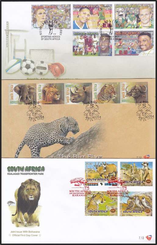 2001 RSA FDCs No.7.8-7.35 Selection @ CV  R1,478