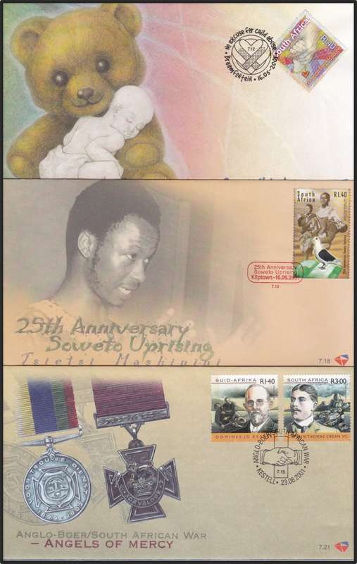 2001 RSA FDCs No.7.8-7.35 Selection @ CV  R1,478