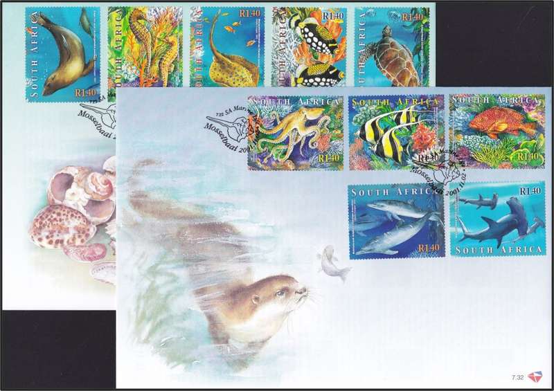 2001 RSA FDCs No.7.8-7.35 Selection @ CV  R1,478