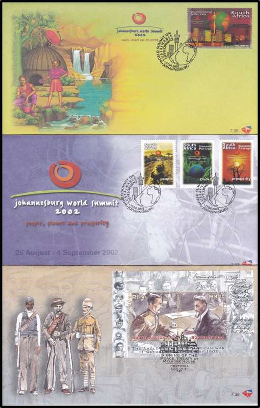 2002/3 RSA FDCs No.7.36-7.66 @ CV  R2.254