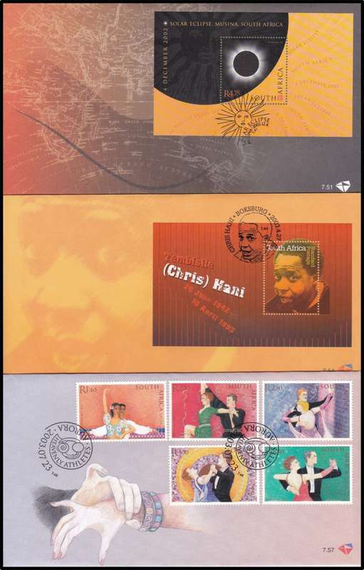 2002/3 RSA FDCs No.7.36-7.66 @ CV  R2.254