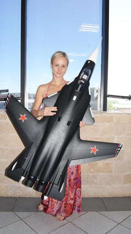 Awesome RTF SU-47 twin 70mm EDF Jet huge scale with 2.4 Ghz